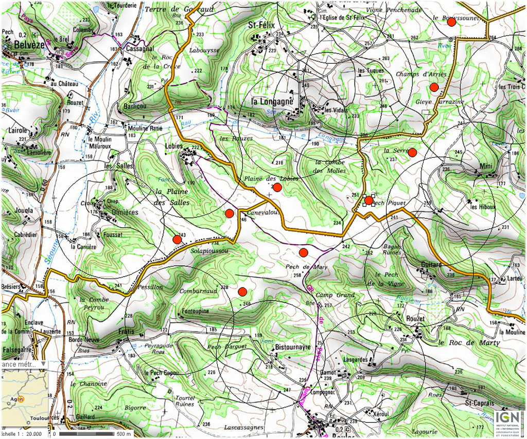 carte de La Longagne